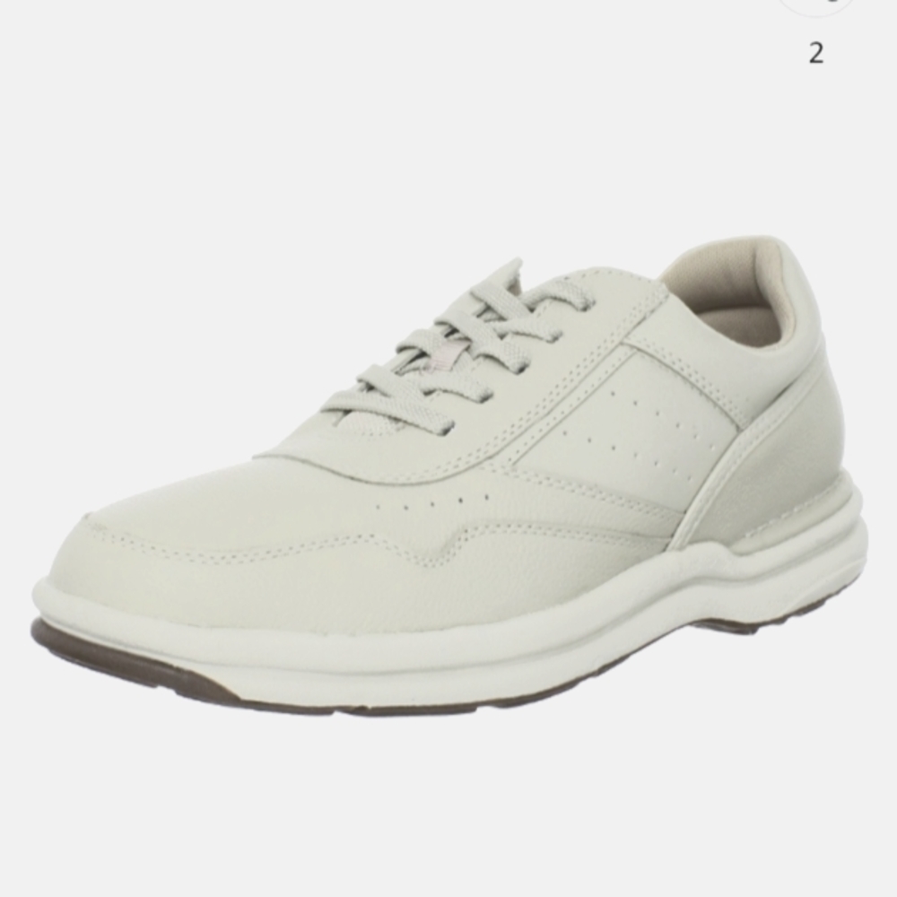 Prowalker by Rockport On Road grey/white leather sneakers size 10